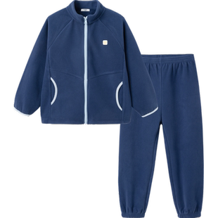 巴拉巴拉儿童睡衣套装冬季加厚摇粒绒男童女童宝宝家居服外出保暖