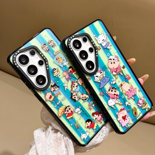 适用于Samsung S26Ultra 韩风蜡笔小新磁吸TPU+PC保护套 Galaxy S25Plus S24 S23U手机壳