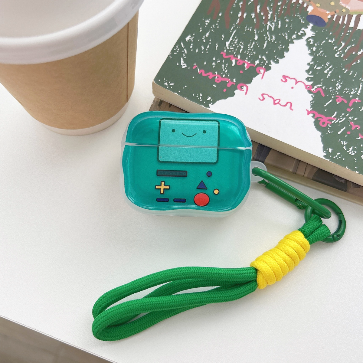 波浪游戏机带绳子airpods4保护套适用苹果蓝牙耳机壳2代蓝色3代硅胶pro3小众简约airpodspro第二代防摔新款软