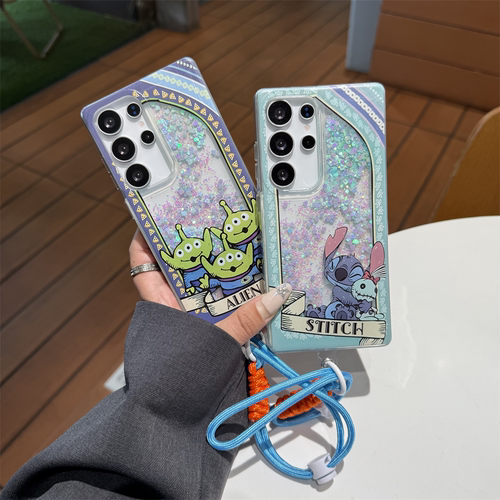 适用于Samsung S26Ultra 卡通史迪仔TPU+PC保护套 Galaxy S25Plus S24 S23U手机壳