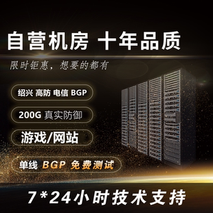 国内绍兴游戏盾微端BGP无视CC/DDOS网站传奇云主机服务器出租用