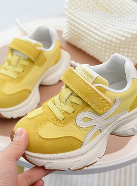 女童运动鞋儿童老爹鞋2026春季新款白色时尚单鞋小女孩跳步鞋童鞋