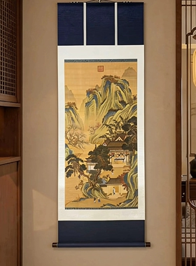 宋式美学挂画明仇英宝绘堂图
