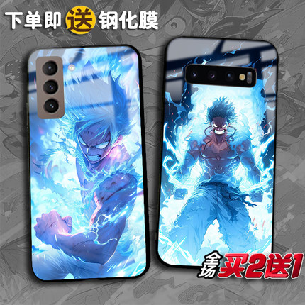 Luffy路飞尼卡形态适用三星S23 22ultra note10pro任意机型S21 20FE note20ultra定制S10 9+ s8plus手机壳A9s