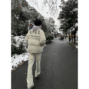 WASSUP美式复古潮牌90白鸭绒羽绒服男款冬季休闲加厚轻薄保暖外套