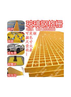 玻璃钢格栅光伏检修通道树池树篦子洗车房格栅地网鸽舍污水沟盖板