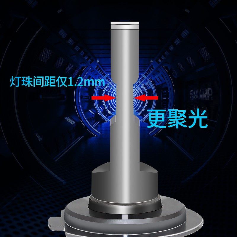 자동차 LED 헤드라이트 전구 H7 슈퍼 브라이트 H1 H11 H4 원거리 및 근거리 통합 9005 수정 자동차 조명 9012 헤드라이트