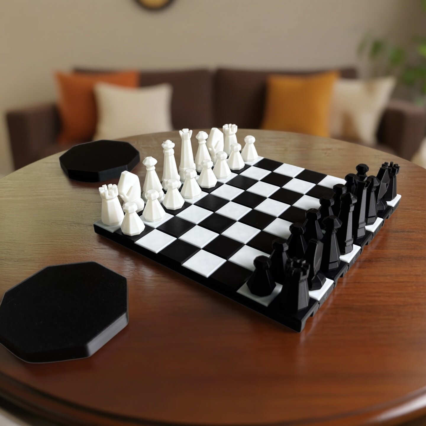国际象棋 便携 旅行 收纳款 无磁吸和有磁吸 3D 打印 经典造型