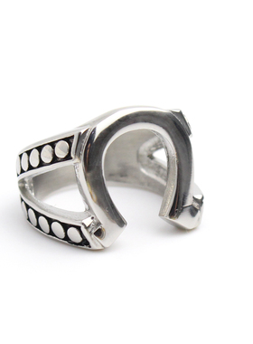 美剧 火线警探戒指 马蹄形U型钛钢戒指 Justified Horseshoe Ring