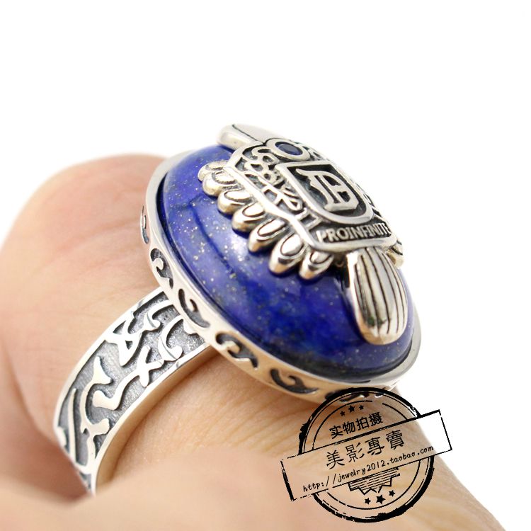 男士纯银欧美青金石吸血鬼日记