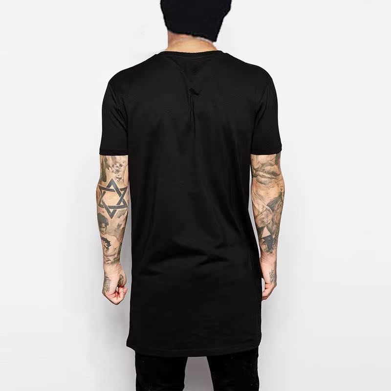 男圆领长款短袖T恤Men's round neck loose long sleeve t-shirt.|ruв категории Мужская одежда, футболка - от Buy2taobao.com для оказания профессиональной услуги покупки агента Taobao