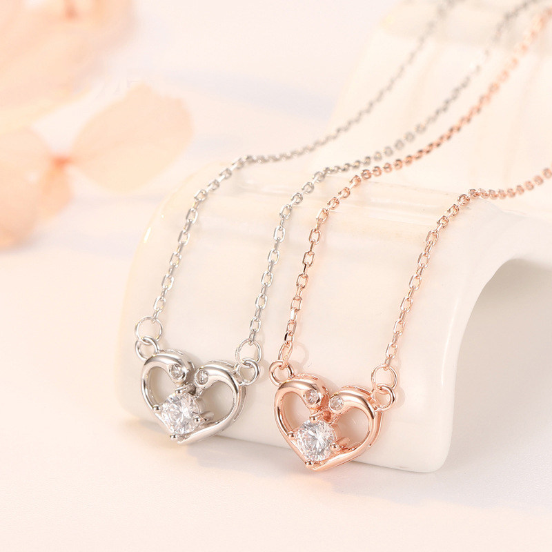 龙渡小天鹅项链女纯银锁骨链潮网红轻奢高级感小众设计简约配饰品