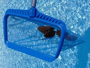 体育馆泳池设备伸缩杆3米捞网白色加密深网浅水网救生勾 沃腾 包邮