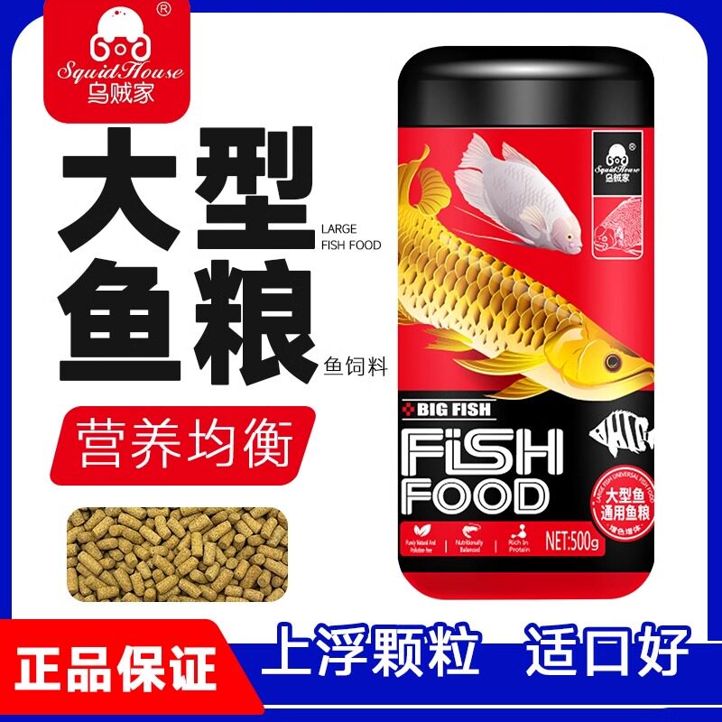 乌贼家招财鱼龙鱼地图鱼观赏鱼粮