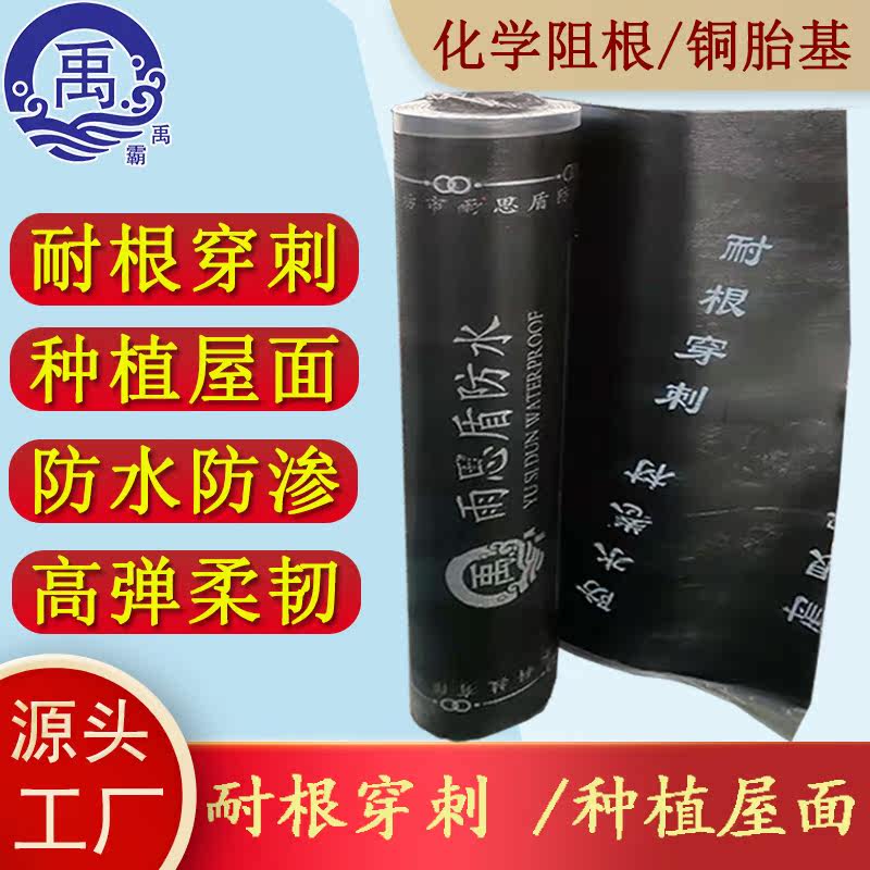 复合铜胎基耐根穿刺sbs防水卷材