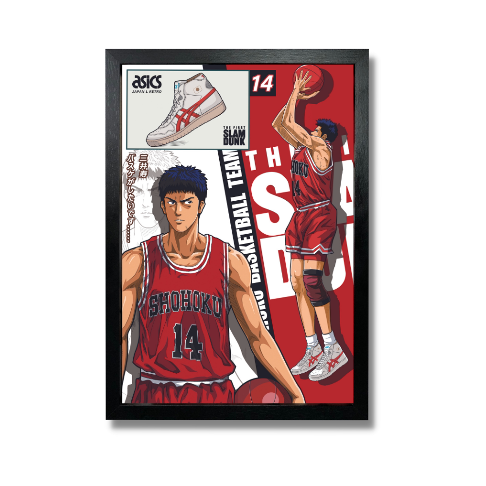 灌篮高手《球员档案系列》sd五虎将3d纸艺gk动漫立体装饰画