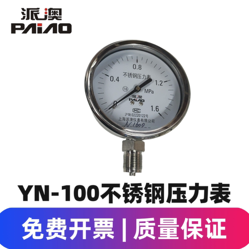 不锈钢耐震压力表派澳仪表