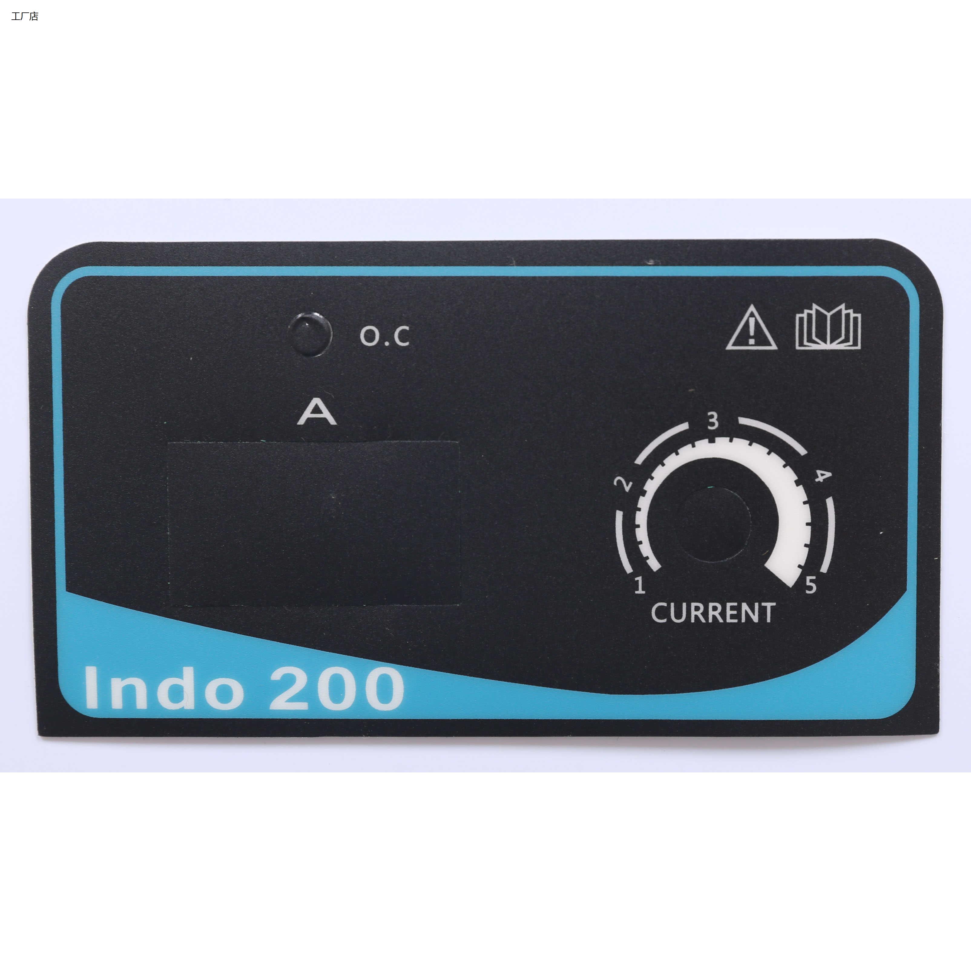 厂家定制PVC面板铭牌按键磨砂PC PET塑片面贴仪器仪表面膜标牌面