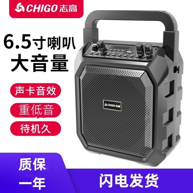 Chigo/志高 M63手提蓝牙音箱家用户外便 低音炮音响携式家用大功
