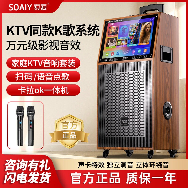 索爱家庭ktv音响套装家用卡拉ok