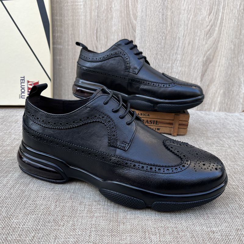 皮鞋透气商务正装头层牛皮