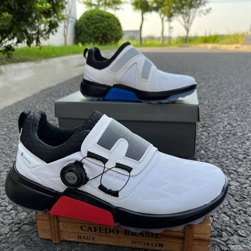 덴마크 통관 남성 신발  가죽 골프 신발 보아 소가죽 유행 못없는 야외 스포츠 신발 JIANBU H4