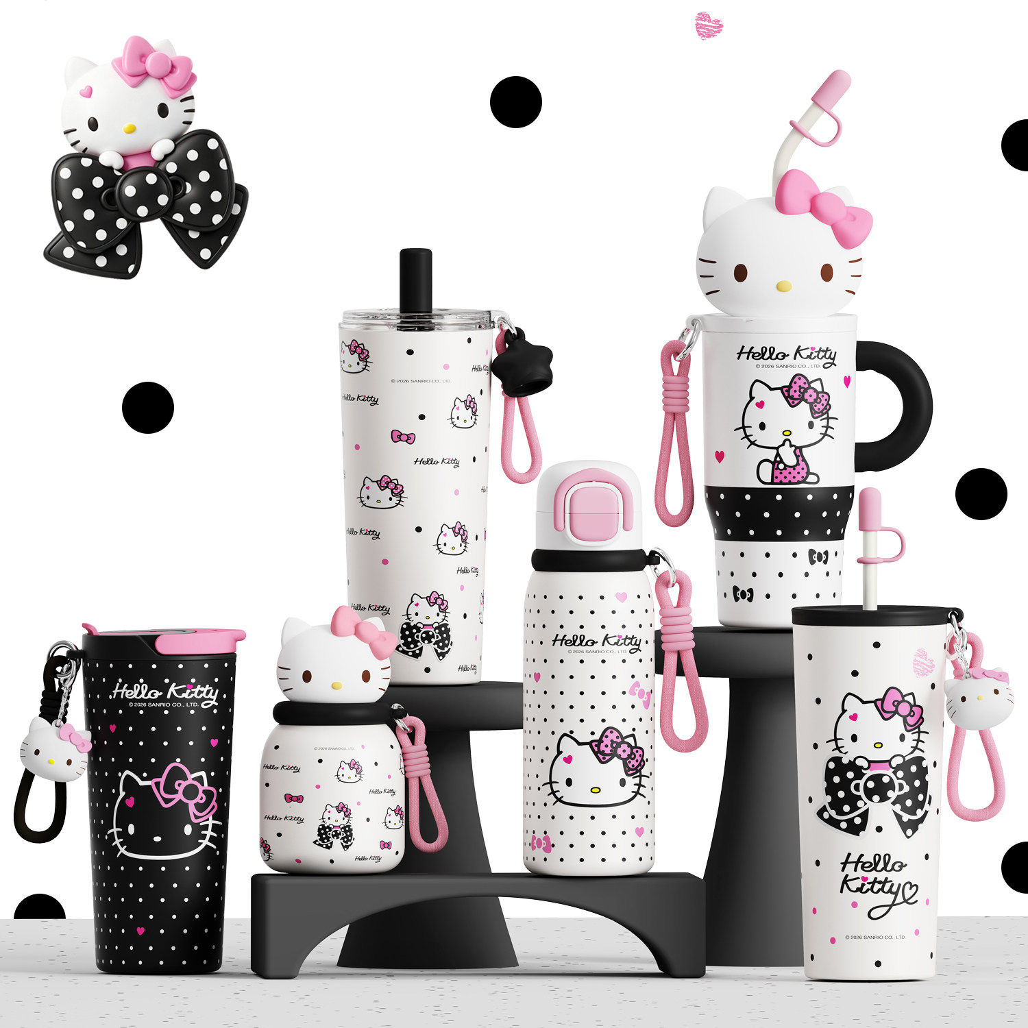 HelloKitty可爱吸管保温杯女大容量儿童水杯学生高颜值毕业礼物