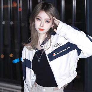 季秋冬短款外套女美式街头棒球服休闲减龄洋气夹克开衫潮
