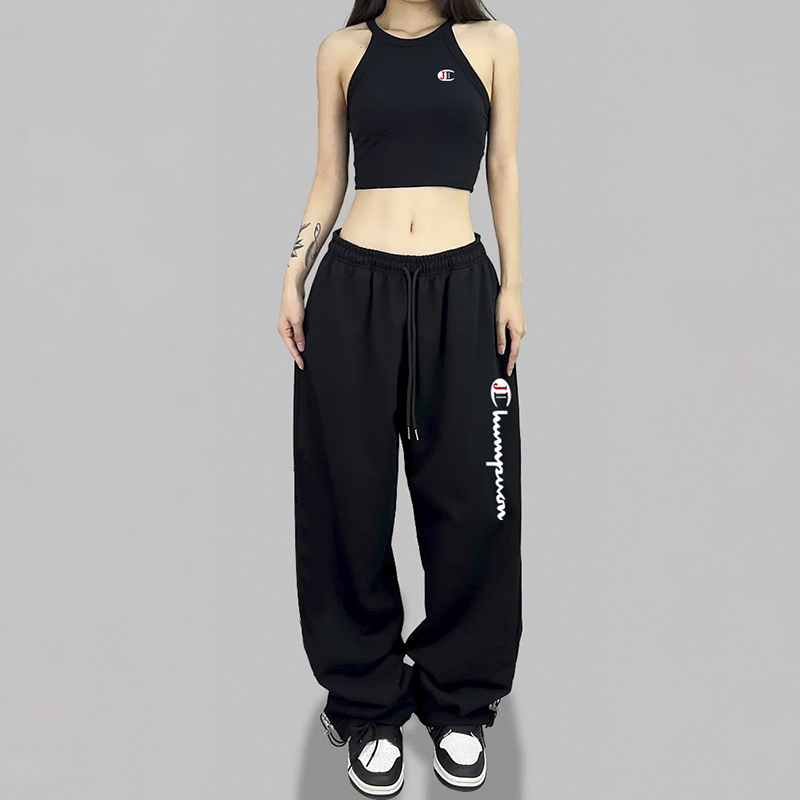 季冠军休闲运动显瘦长裤