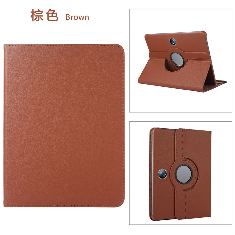适用OPPO Pad2 11荔枝纹旋转支架平板套小米Pad5 Pad6翻盖保护套