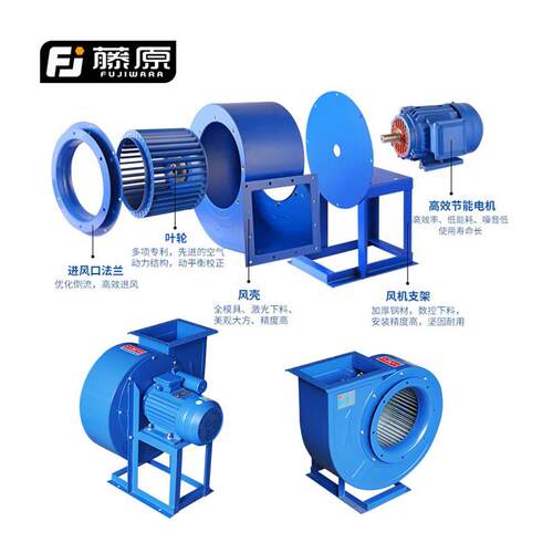 新款CF离心风机多翼式厨房排油烟工业用通风机蜗牛式商用包邮