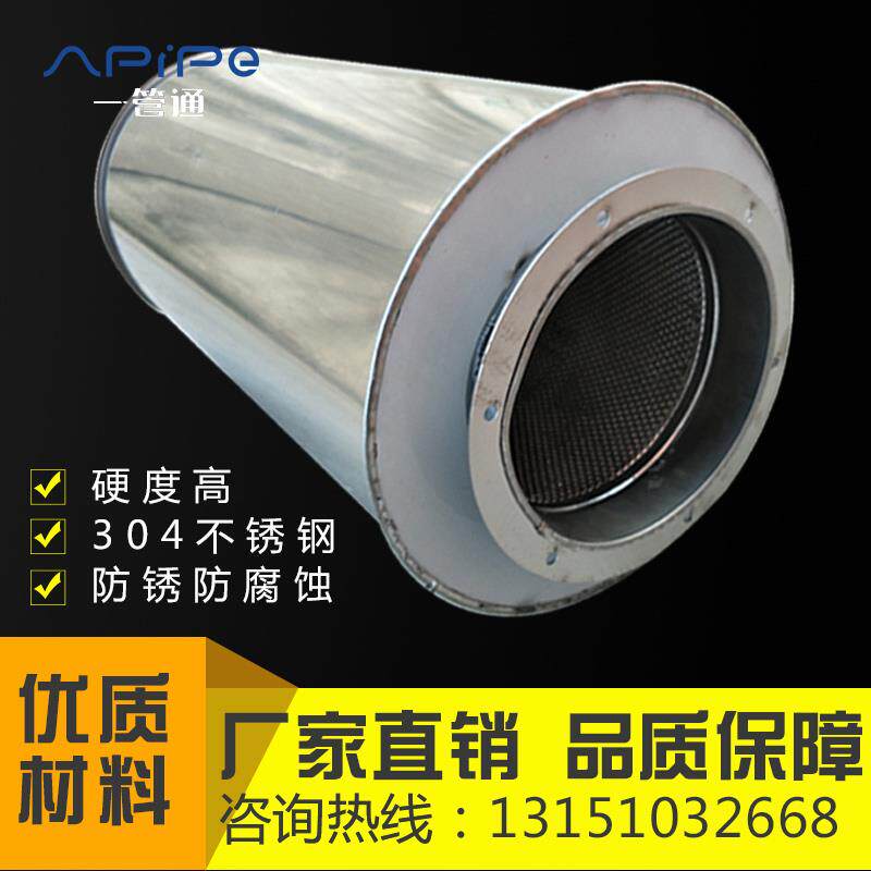 新款镀锌白铁皮风管消音箱方形静压箱风机隔音消声风管管包邮