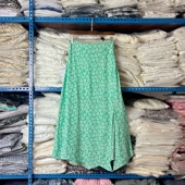 碎花温柔风不规则显瘦雪纺半身裙女A字裙修身 高腰2025春夏中长裙