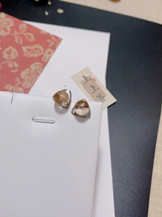 玖紫925银绿幽灵耳钉 粉幽灵耳钉 8mm