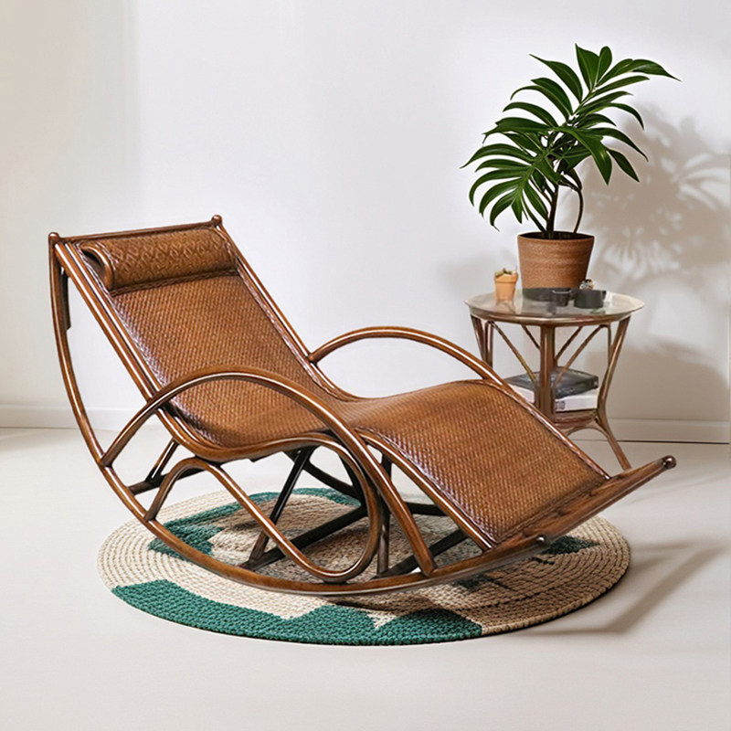 藤椅摇椅躺椅阳台家用大人休闲真藤摇摇椅午休藤编老人懒人逍遥椅,住宅家具,摇椅,淘宝优惠券,粉丝福利购,淘宝优惠卷
