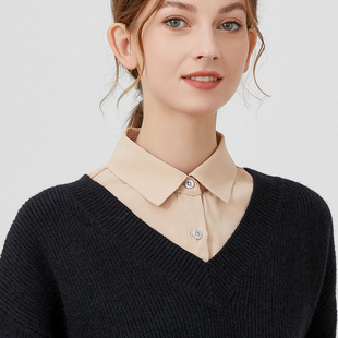 假领子女百搭秋冬春季高档毛衣内搭假领羊毛衫卫衣衬衫打底衬衣领