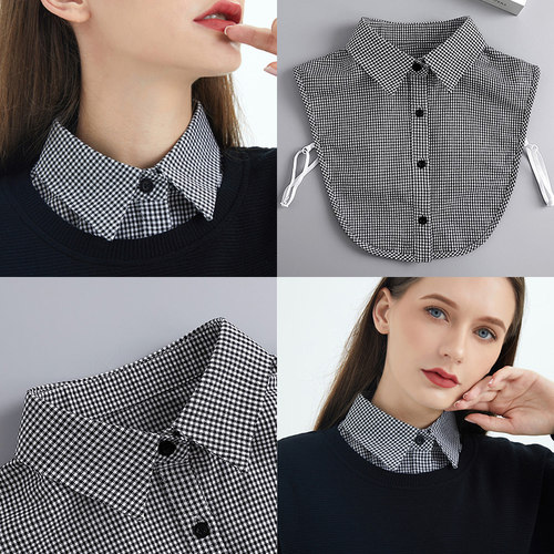 新款假领子女秋冬春季百搭假领高档毛衣内搭衬衫领卫衣打底衬衣领