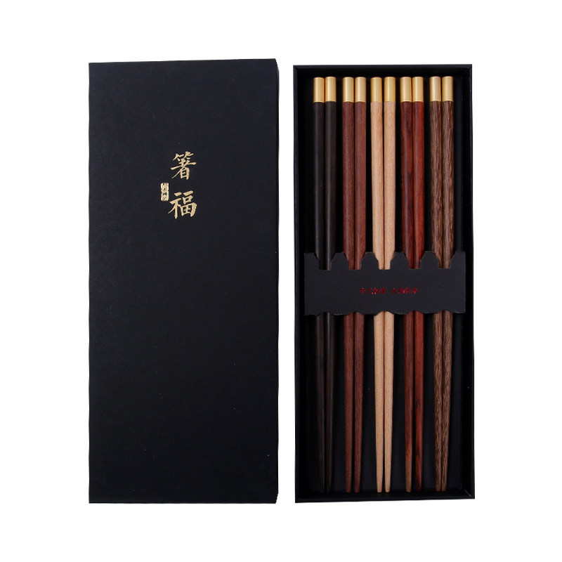 新年五福红木工艺礼品筷子礼盒创意快子实木一人一双中国风送老外|msdalam kategori pinggan mangkuk, pinggan mangkuk, penyepit - dari Buy2taobao.com untuk memberikan perkhidmatan ejen Taobao profesional membeli