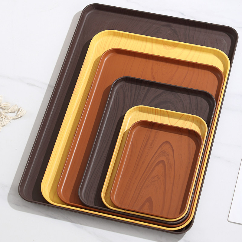 日式仿木纹茶盘家用长方形放水杯茶杯茶具收纳盘咖啡甜品零食托盘,餐饮具,餐用托盘,淘宝优惠券,粉丝福利购,淘宝优惠卷