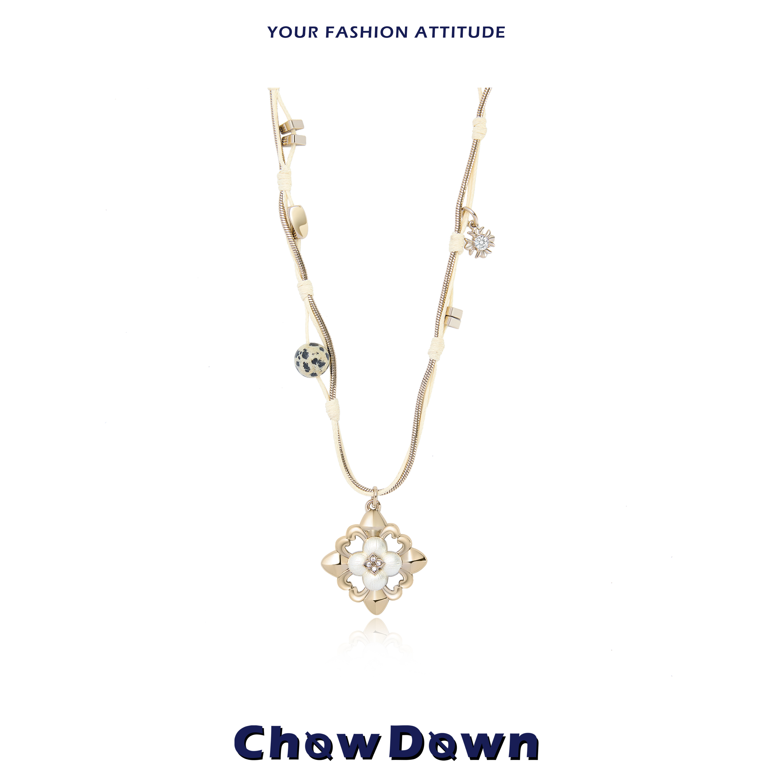 irises鸢尾系列毛衣链