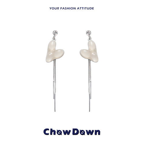 CHOWDOWN原创设计多巴胺爱心耳环