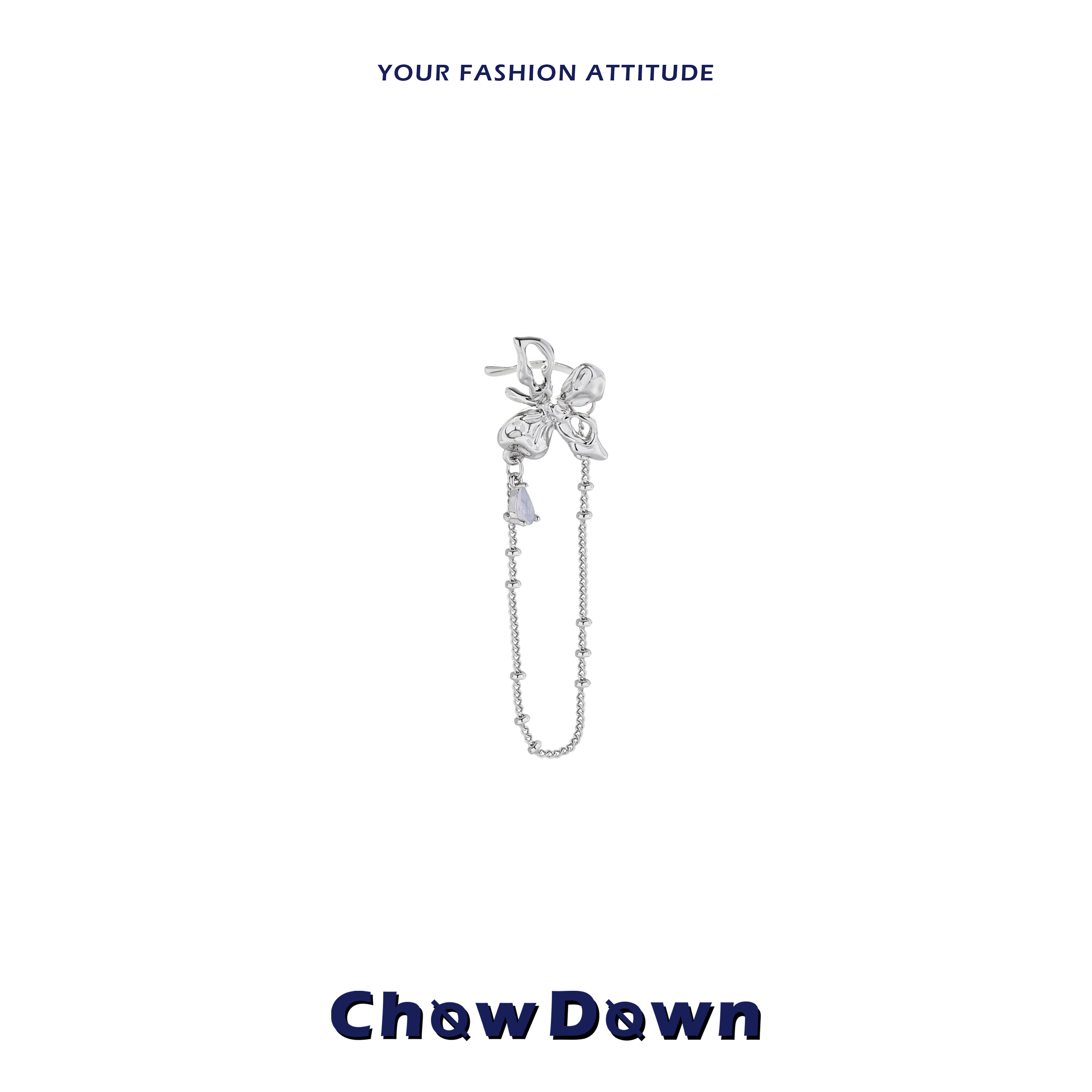 CHOWDOWN蝴蝶梦境长款耳骨夹