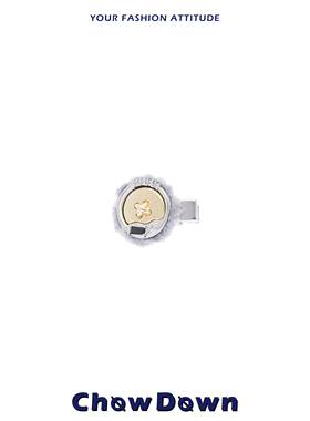 CHOWDOWN毛绒纽扣发夹女网红小巧精致碎发整理神器秋冬刘海夹发饰