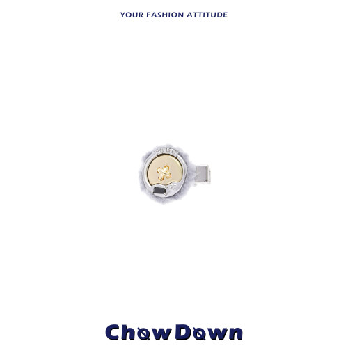 CHOWDOWN小巧精致毛绒纽扣发夹