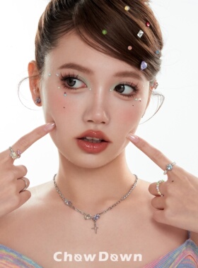 CHOWDOWN彩锆系列极简锁骨链