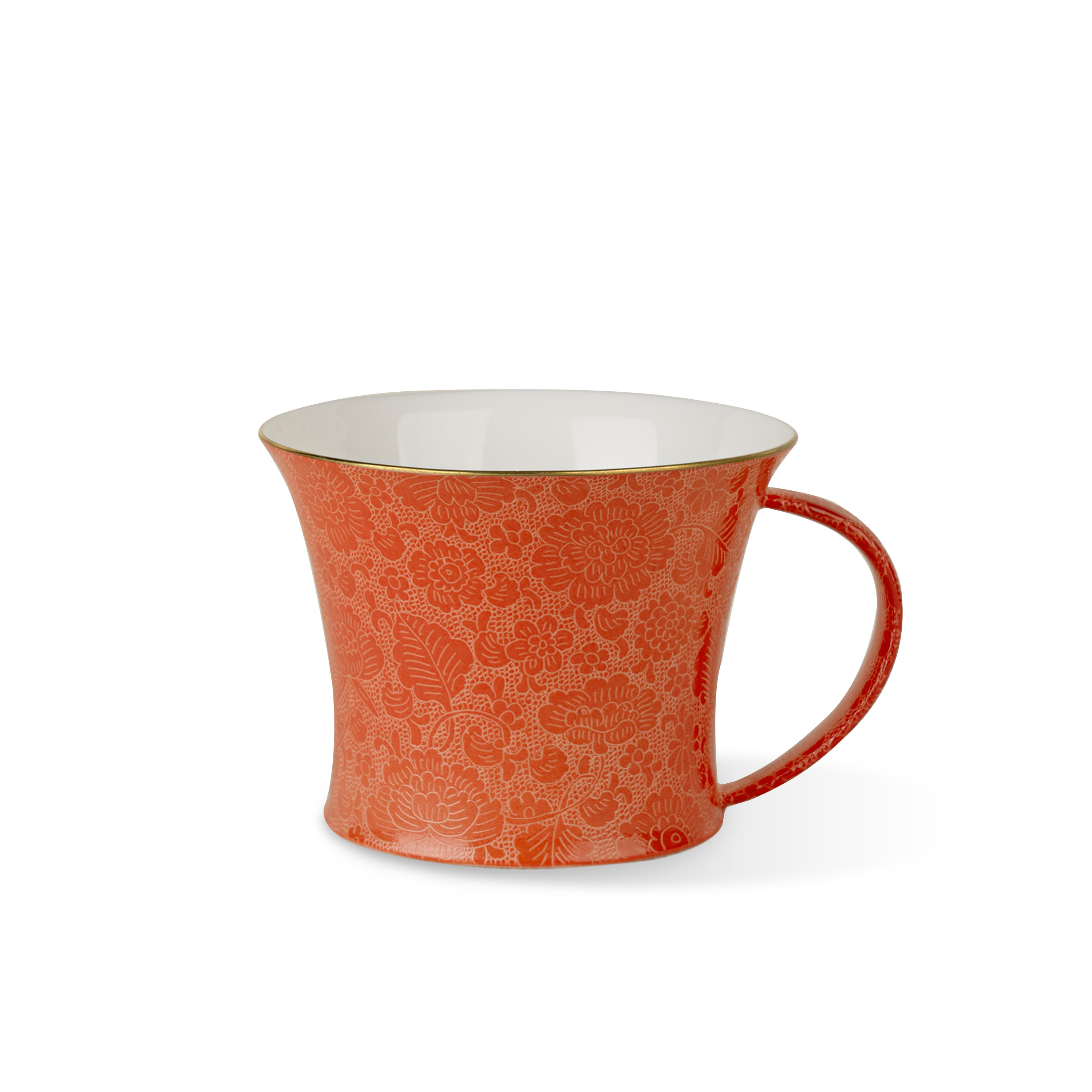 古帛扒花景德镇高白瓷高档精致咖啡杯高颜值网红杯玉陶瓷伴手礼盒