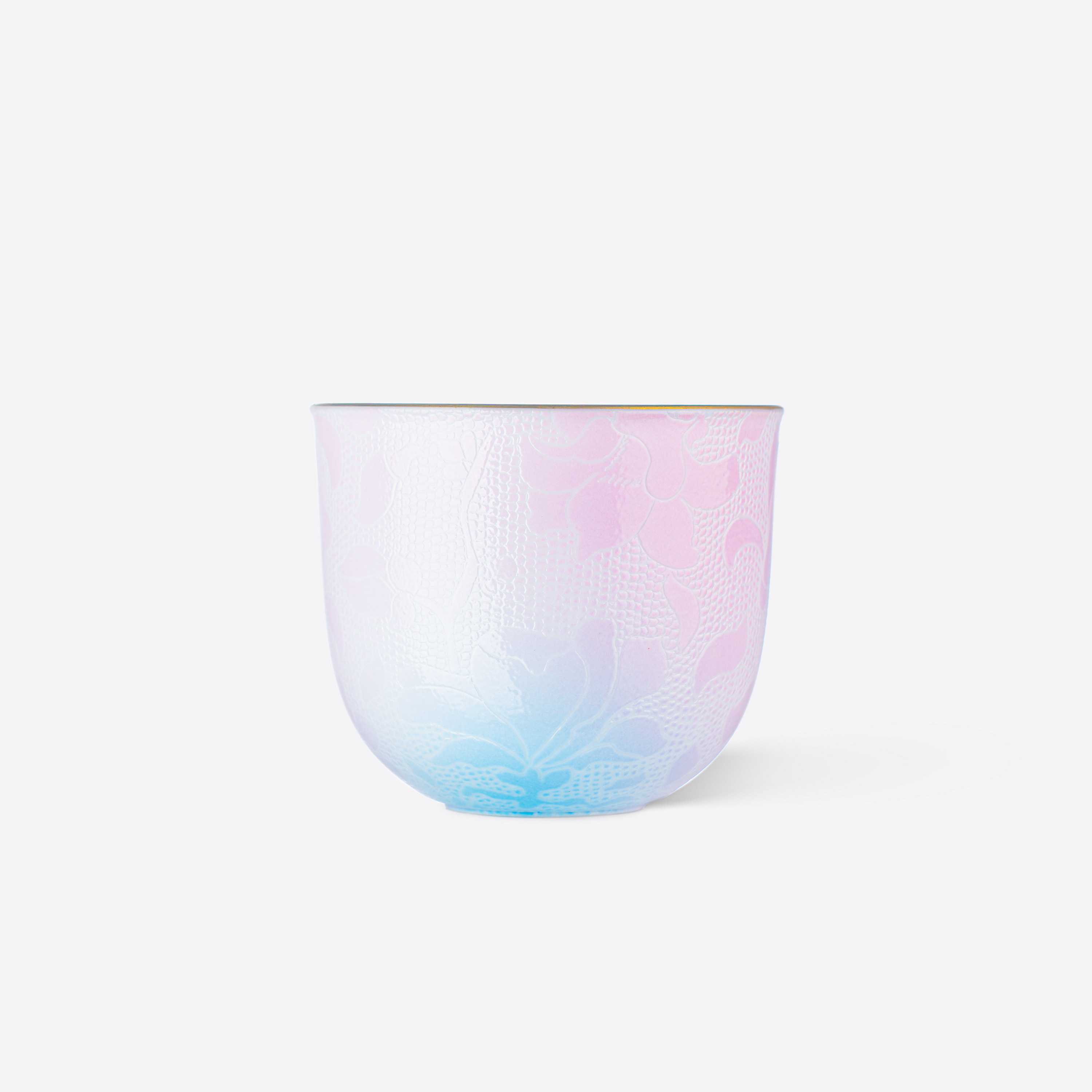古帛扒花特别主人杯景德镇喝茶杯