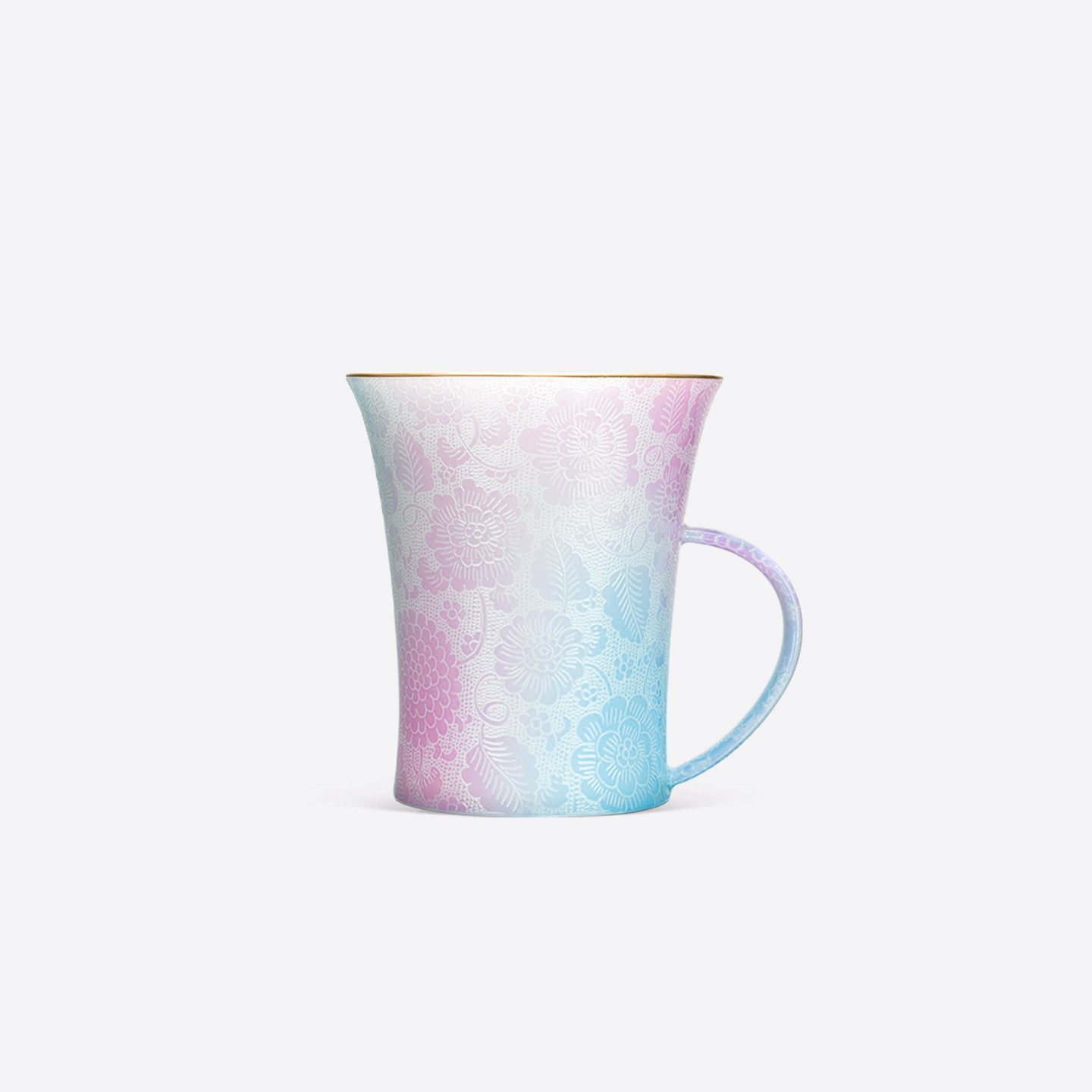 古帛扒花景德镇非遗手工陶瓷杯子