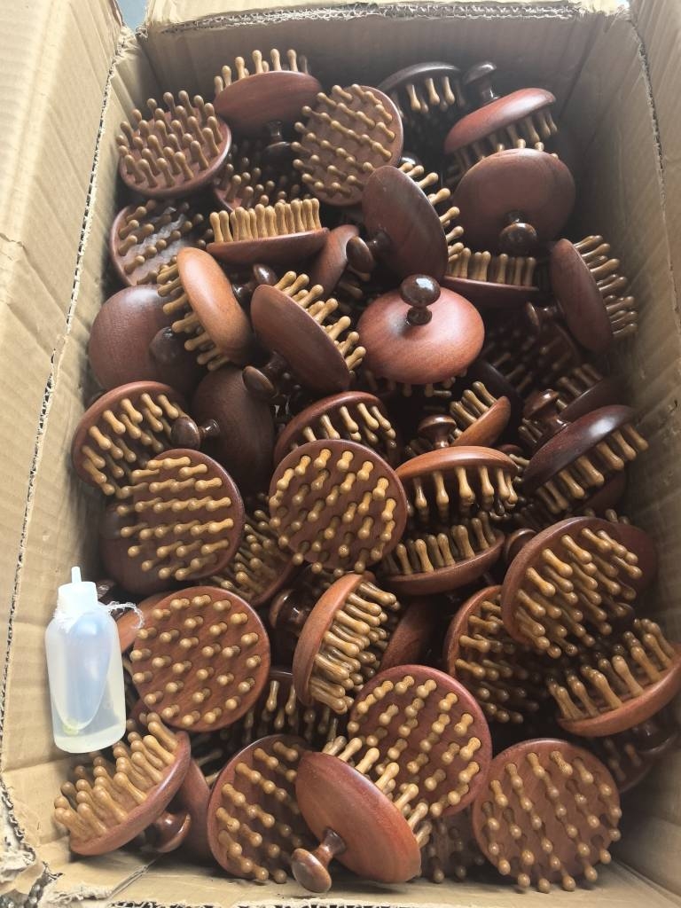 清库存 花梨木28粗齿头部按摩梳防静电头疗肩颈腿疏通经络