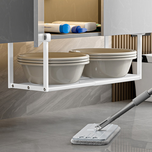 可伸缩脸盆架浴室悬挂置物架